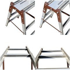 ○立山アルミ 兼用脚立 脚立高814mm 梯子長 1740mm はしご キャタツ 踏み台 掃除 DHK-900 中古品■ジモティ姫路の画像