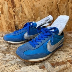 a(7630) ナイキ Nike '80 マッハランナー 23cm 靴 デッドストック 箱無し ビンテージ ロードランナー シューズ インナーソール難あり 青の画像