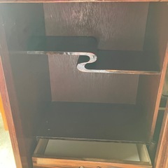 昭和レトロ　茶ダンスの画像