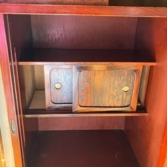 昭和レトロ　茶ダンスの画像