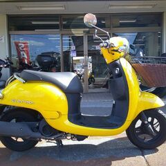 NO.5523　ジョルノ （ＧＩＯＲＮＯ）４サイクルエンジン　フューエルインジェクション　前カゴ付き　イエロー　☆彡の画像