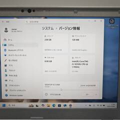 超軽量 バッテリ99％  フルHD 14 パナソニック ノートPC Let's note CFSV9-1 Core i5-10310U windows11 pro 8GB SSD256GB  カメラあり オフィス (C189)の画像