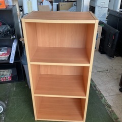 カラーボックス　ライトブラウン　中古の画像