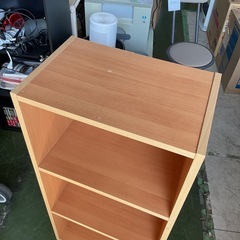 カラーボックス　ライトブラウン　中古の画像