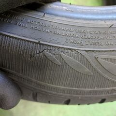 【訳あり】ダンロップ EC300 21年製 155/65R14 中古 4本 タイヤのみ の画像