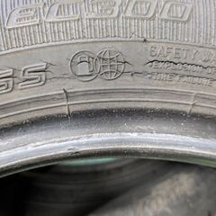 【訳あり】ダンロップ EC300 21年製 155/65R14 中古 4本 タイヤのみ の画像