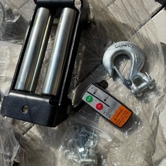 電動ウインチ 24v 8000LBS ロープタイプ 電動ウィンチ 引き上げ機 牽引 けん引 防水仕様 の画像