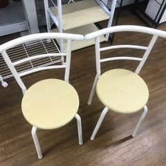ダイニングセット　ダイニングテーブル　イス×2の画像