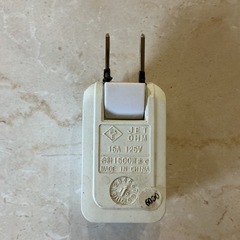 電源タップ🔌JETOHM定格15A125V合計1500Wまで使用可❗️電源コンセント家庭用白の画像