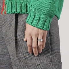 GUCCIダブルGワイドリング直営店購入品の画像