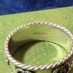 GUCCIダブルGワイドリング直営店購入品の画像