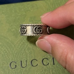 GUCCIダブルGワイドリング直営店購入品の画像