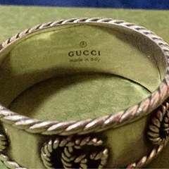GUCCIダブルGワイドリング直営店購入品の画像