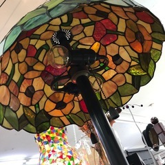 ステンドガラス風 フロアライト　の画像