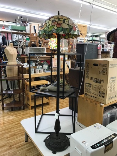 ステンドガラス風 フロアライト