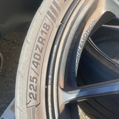 2本！PCD100 5穴 タイヤホイールセットの画像