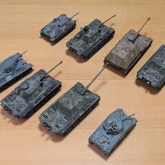 プラモデルの戦車　ジャンク　無料　バンダイ　タミヤ　４８分の１の画像