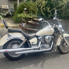 【車種】ヤマハ ドラッグスター250 【特徴】扱いやすい250ccクルーザー。低くて安定感があり、街乗り・ツーリングどちらにも最適。 【状態】全て純正パーツ使用。後部シートに背もたれ（タンデムバー）付き。 外装も綺麗に磨いており、エンジン好調です。 の画像