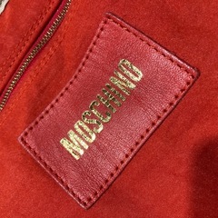 激レア モスキーノ MOSCHINO ナイロンブリーフケース レッドの画像