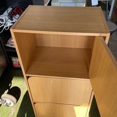 カラーボックス　蓋付き　中古の画像