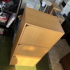 カラーボックス　蓋付き　中古の画像