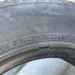 YOKOHAMA 145/80R12 LT 2本　21年　軽トラ　タイヤ　減り　ヒビありの画像