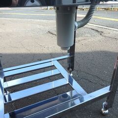 新札幌★ステンレス 一槽シンク 幅45cm×奥行60cm×高さ79～cm■業務用 流し台 バックガードあり■No.3674の画像