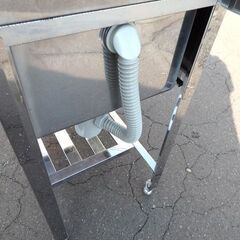 新札幌★ステンレス 一槽シンク 幅45cm×奥行60cm×高さ79～cm■業務用 流し台 バックガードあり■No.3674の画像