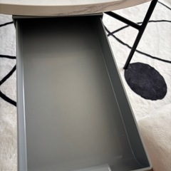 大理石柄ネストテーブル：2個セット[円形]の画像