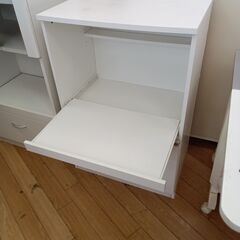 ★リユースのサカイつくば店★TK7078  レンジ台 ホワイト H89×D40×W60 クリーニング済みの画像