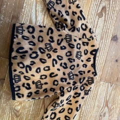 ベビードール　ヒョウ柄　フリース　サイズ80の画像