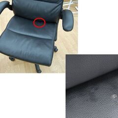 NITORI オフィスチェア OC505 合皮 キャスター付き 昇降可能 ブラック パソコンチェア OAチェア ニトリ 札幌市 清田区 平岡の画像