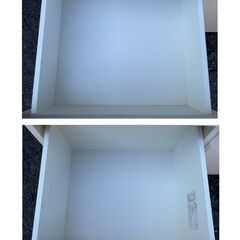 ニトリ 共和産業 食器棚 シャロー 幅90cm キッチンボード 白 高機能の画像