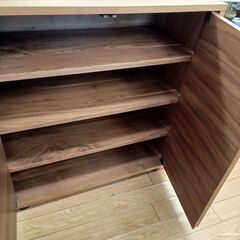 ★リユースのサカイつくば店★TK7082 良品計画 キャビネット ブラウン H85×D40×W82 クリーニング済みの画像