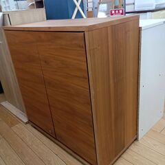 ★リユースのサカイつくば店★TK7082 良品計画 キャビネット ブラウン H85×D40×W82 クリーニング済みの画像