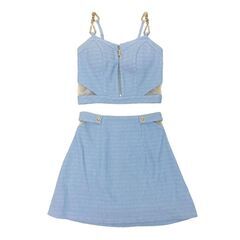 【IRMA / イルマ】ショルダーチェーン シアーレース セットアップドレス sugar シュガー キャバドレスの画像