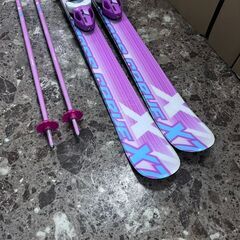 XERES/セレス スキー板/ストック 118cm キッズ ピンク スキー用品 札幌 東区 の画像