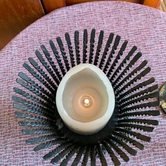 ★アイアンのろうそくスタンド★の画像