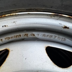 【終了】155/65R13 鉄チンマルチホイル付スタッドレス（4本」）の画像