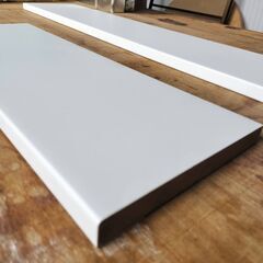 メラミン化粧板カウンター天板　カット材　3種類　ホワイト色の画像