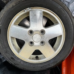 【終了】夏タイヤ付アルミホイル（4本）　155/65R13の画像
