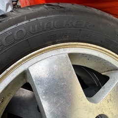 【終了】夏タイヤ付アルミホイル（4本）　155/65R13の画像