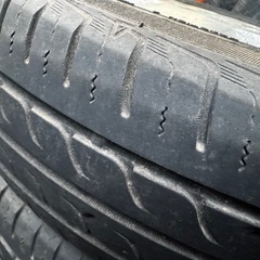 【終了】夏タイヤ付アルミホイル（4本）　155/65R13の画像