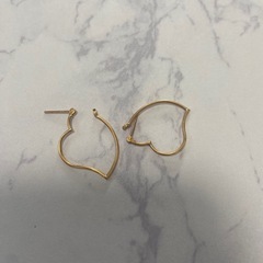 アガット　ピアス　K18の画像