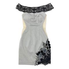 【AngelR / エンジェルアール】フラワーモチーフオフショルダータイトミニドレス キャバドレスの画像