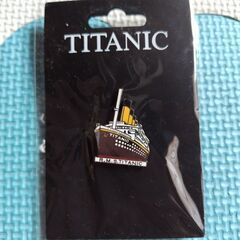 【未使用】タイタニック　ピンバッジとマグネットのセットの画像