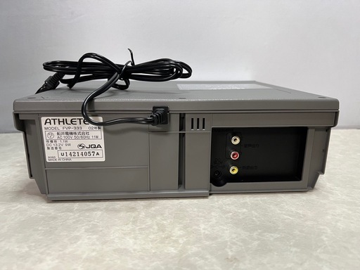 決まりました】稼働品 ビデオデッキ VHS 船井電機 ATHLETE FVP-333