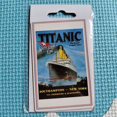 【未使用】タイタニック　ピンバッジとマグネットのセットの画像