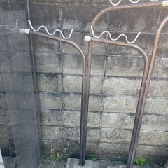 物干し台　2本　アルミ製　高さ180cmの画像