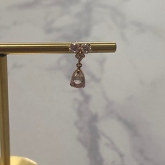 ピンククォーツ　ピアスの画像